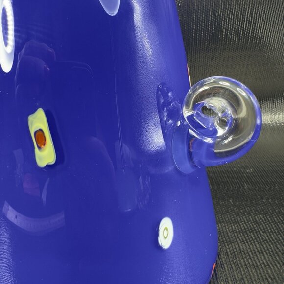 1998 Studio Inferno Mitchell Gaudet Hand Made Heavy Glass Vase Vessel Signed VTG - Picture 5 of 14